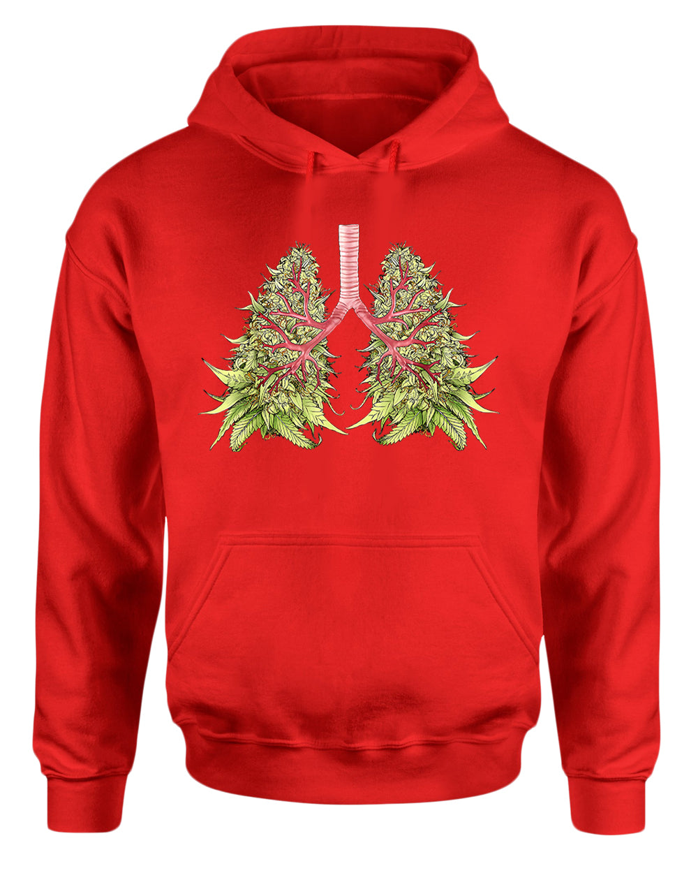 Lung leaf funny hoodie - Fivestartees