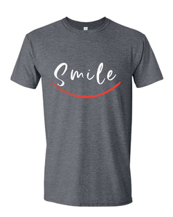 Smile t-shirt, motivational t-shirt, inspirational tees, casual tees - Fivestartees