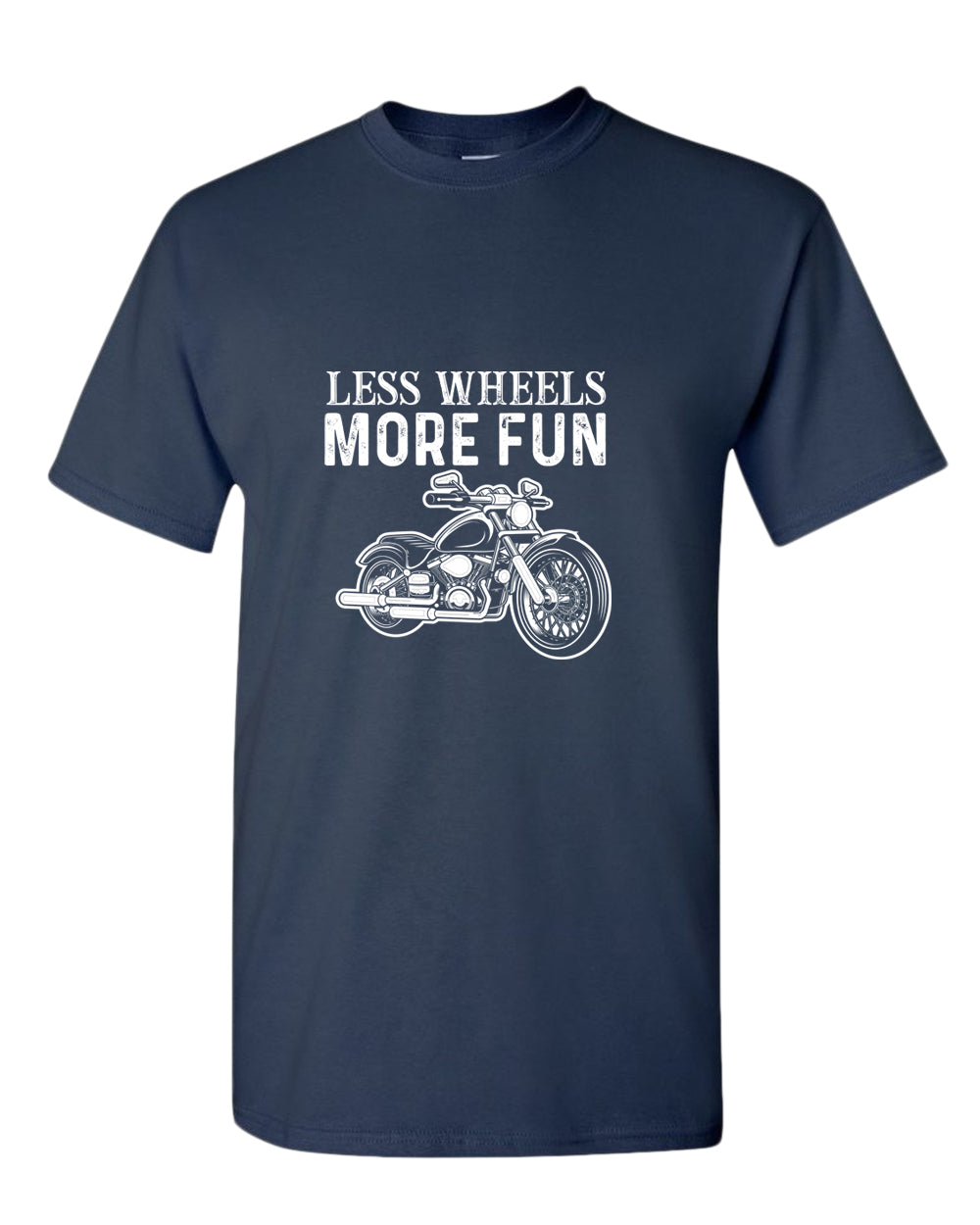 Less wheels more fun rider motorcycle t-shirt - Fivestartees