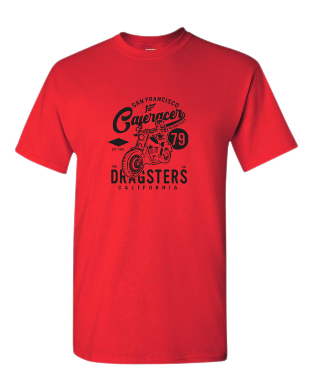 San francisco caferacer dragsters motorcycle t-shirt - Fivestartees