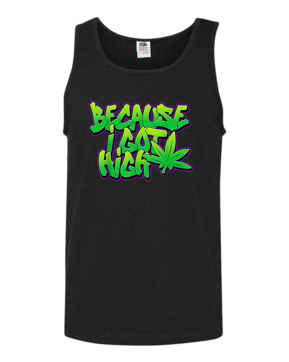 Because i got high t-shirt, funny 90 song tank tops - Fivestartees