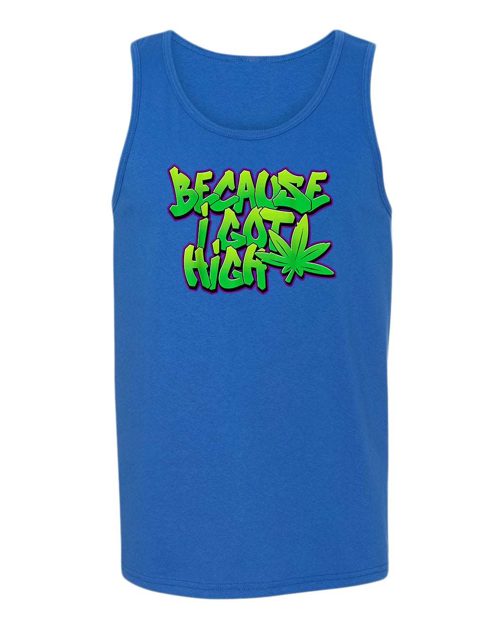 Because i got high t-shirt, funny 90 song tank tops - Fivestartees