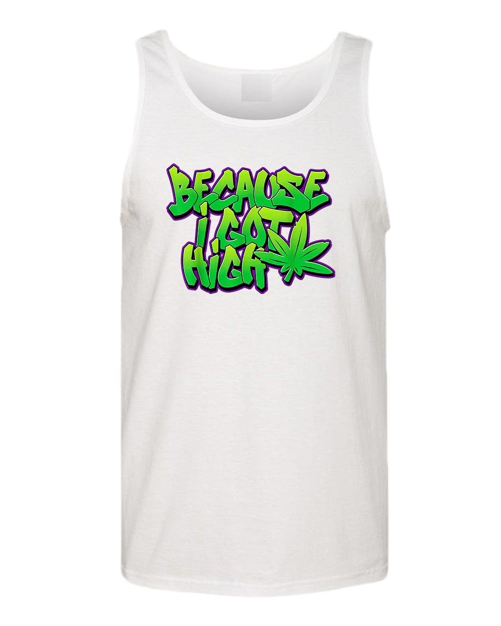 Because i got high t-shirt, funny 90 song tank tops - Fivestartees