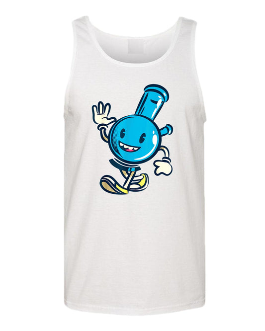 Happy cartoon smoke pipe tank tops - Fivestartees