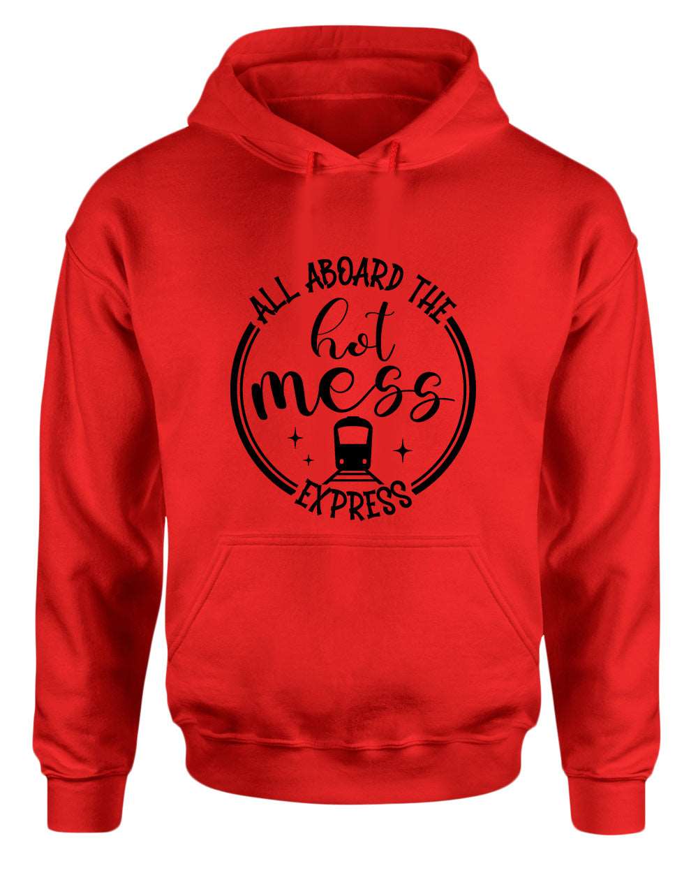 All aboard, the hot mess express funny mom hoodies - Fivestartees