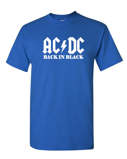 ACDC T-shirt Back in Black T-shirt Classic Rock T-shirt - Fivestartees