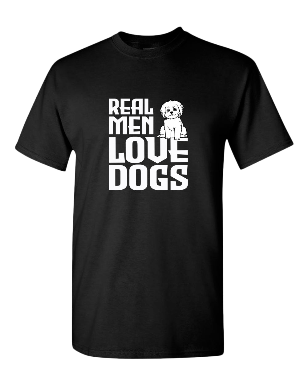 Real men love dogs t-shirt, dog pet lover t-shirt - Fivestartees