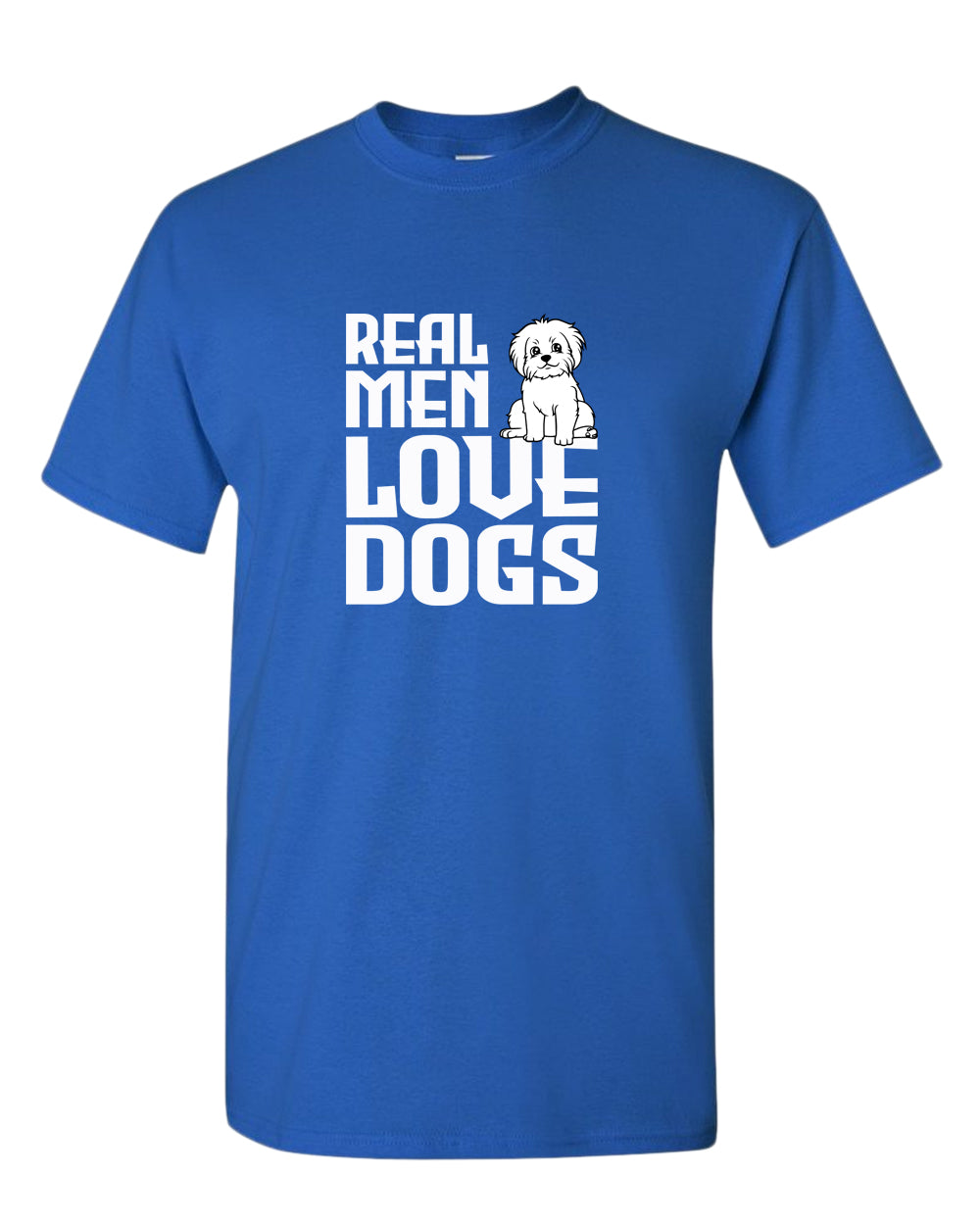 Real men love dogs t-shirt, dog pet lover t-shirt - Fivestartees