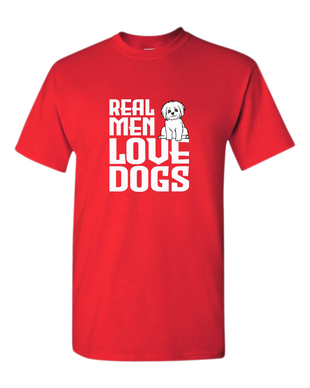 Real men love dogs t-shirt, dog pet lover t-shirt - Fivestartees