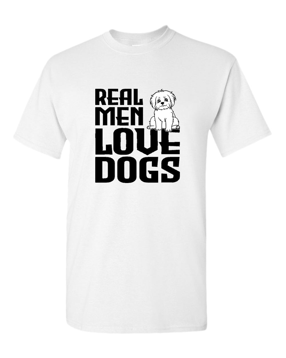 Real men love dogs t-shirt, dog pet lover t-shirt - Fivestartees