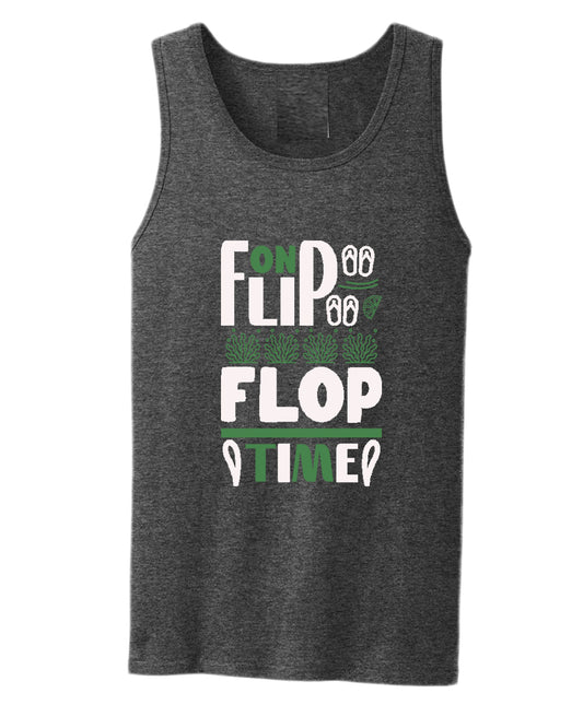 On flip flop time tank top, summer tank top, beach party tank top - Fivestartees