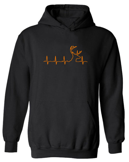 Buck Pulse Hoodie, Stag Hoodie hunting deer Hoodie - Fivestartees