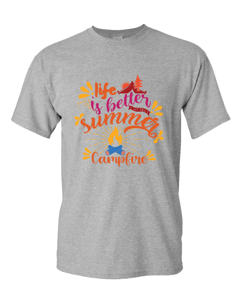 Life is better campfire t-shirt, summer t-shirt, beach party t-shirt - Fivestartees