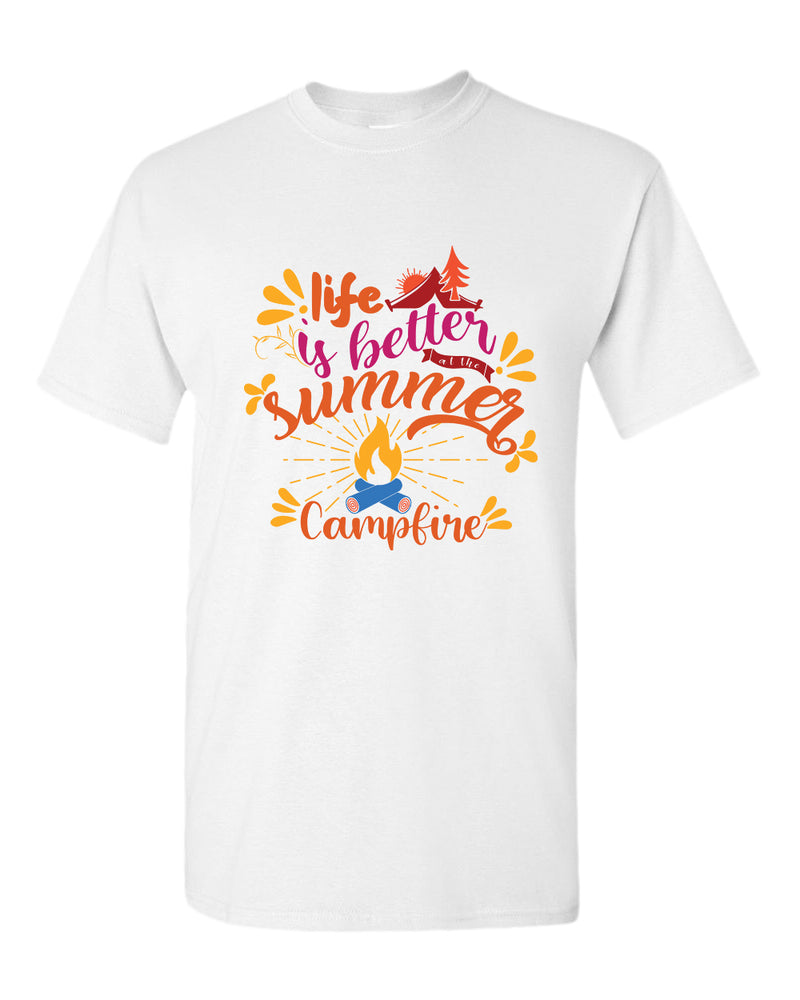 Life is better campfire t-shirt, summer t-shirt, beach party t-shirt - Fivestartees