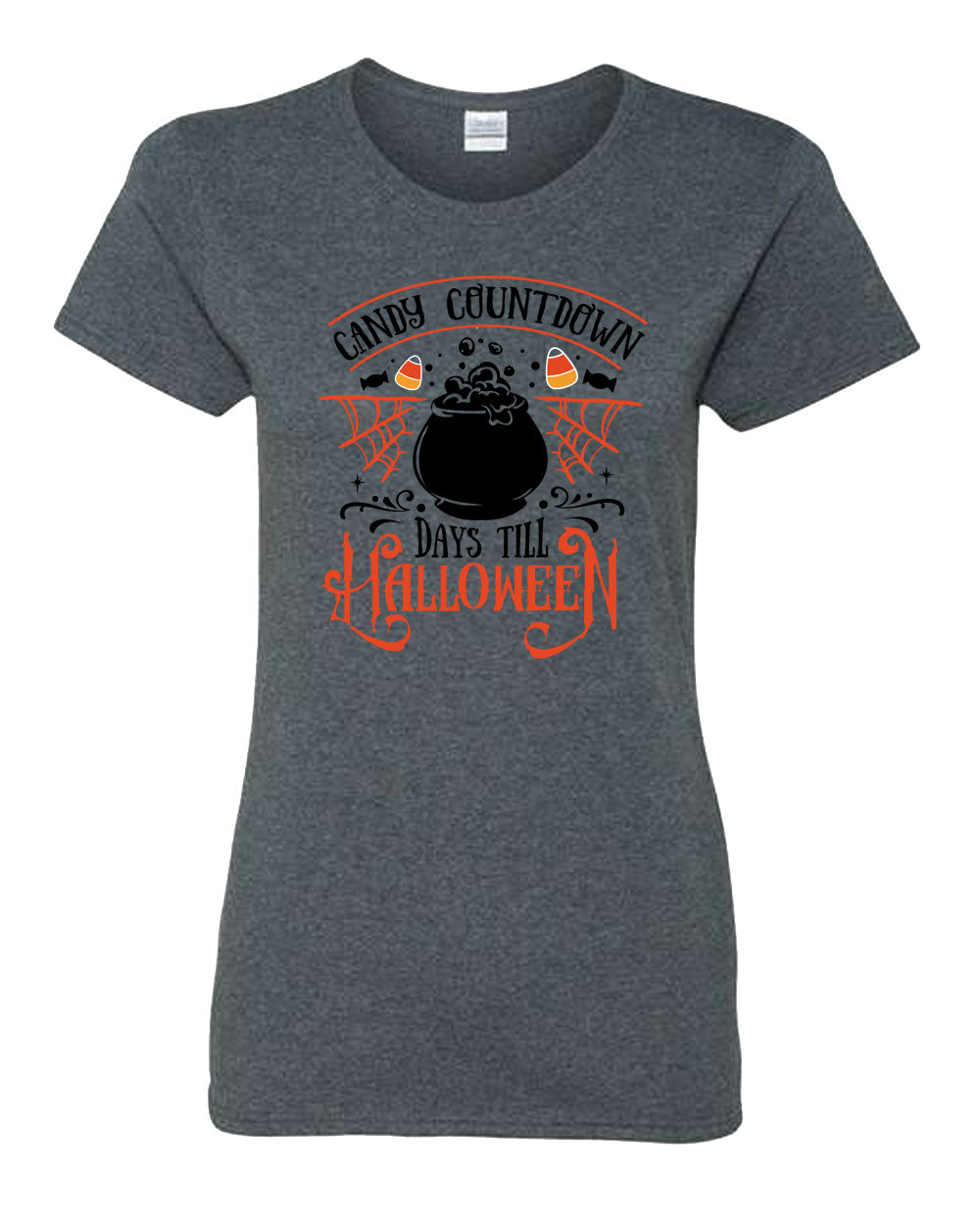 Candy countdown days till Halloween women t-shirt - Fivestartees