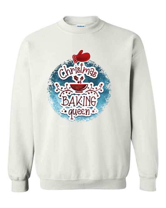 Christmas Baking Queen Sweatshirt, Holiday Sweatshirt - Fivestartees