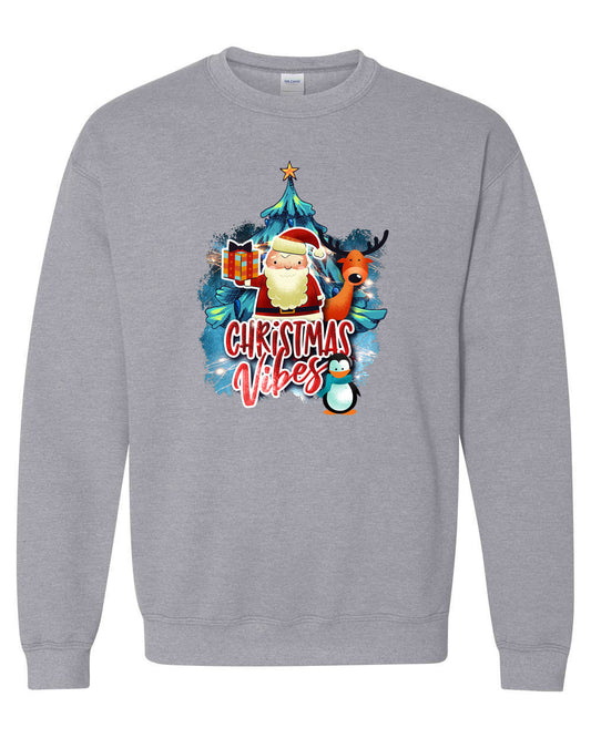 Christmas vibes Sweatshirt, Holiday Sweatshirt - Fivestartees