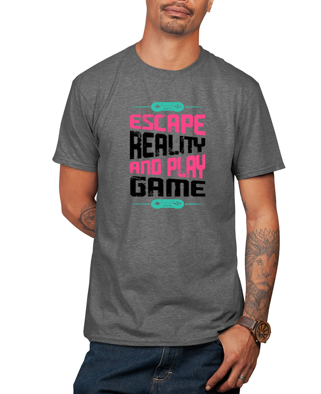 Escape reality and play game t-shirt funny gaming t-shirt - Fivestartees