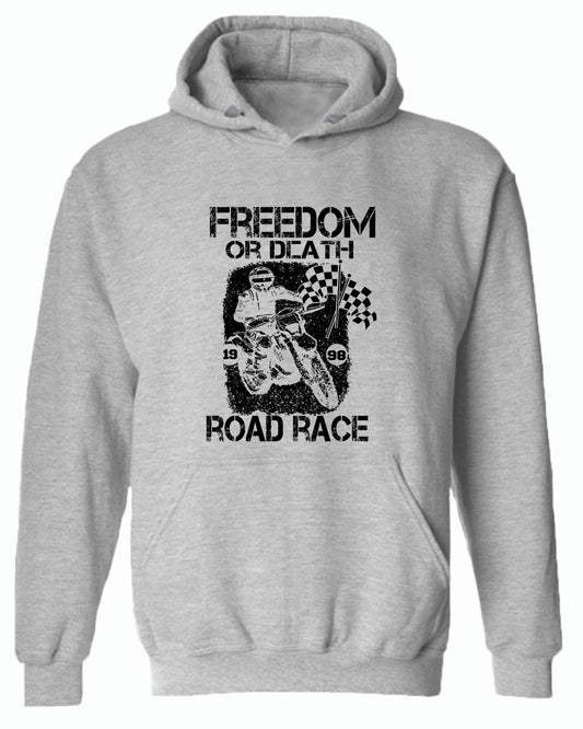 Freedom or death road race hoodie - Fivestartees