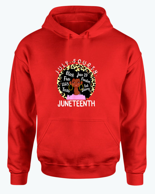 Black queen freedom hoodie juneteenth hoodies - Fivestartees