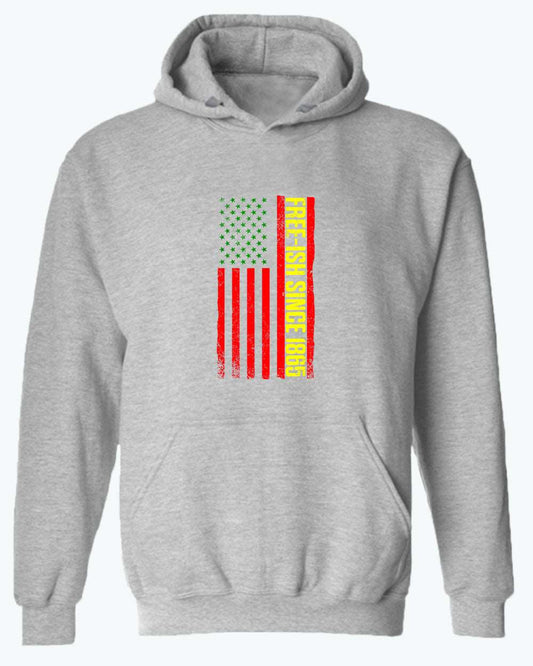 American flag juneteenth hoodie green yellow red flag hoodies - Fivestartees