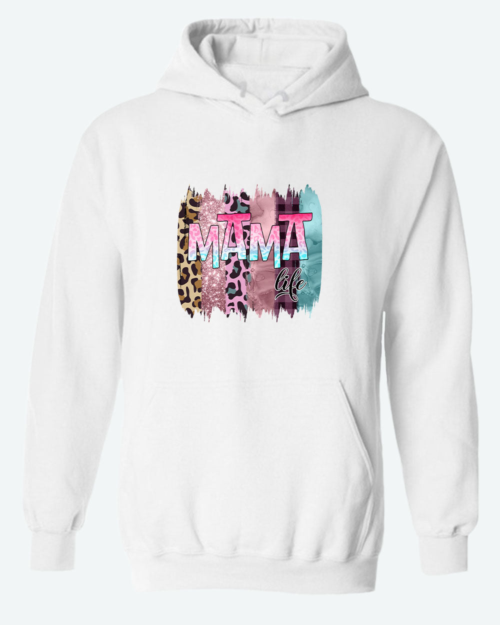 Mama colorful cheetah hoodie - Fivestartees