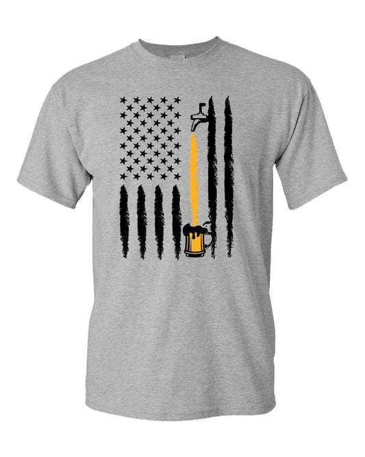 American flag beer t-shirt - Fivestartees