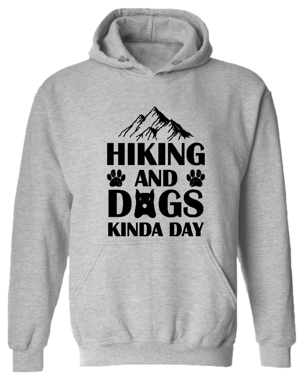 Hiking and dogs kinda day hoodie, dog lover hoodies, hiker hoodies - Fivestartees