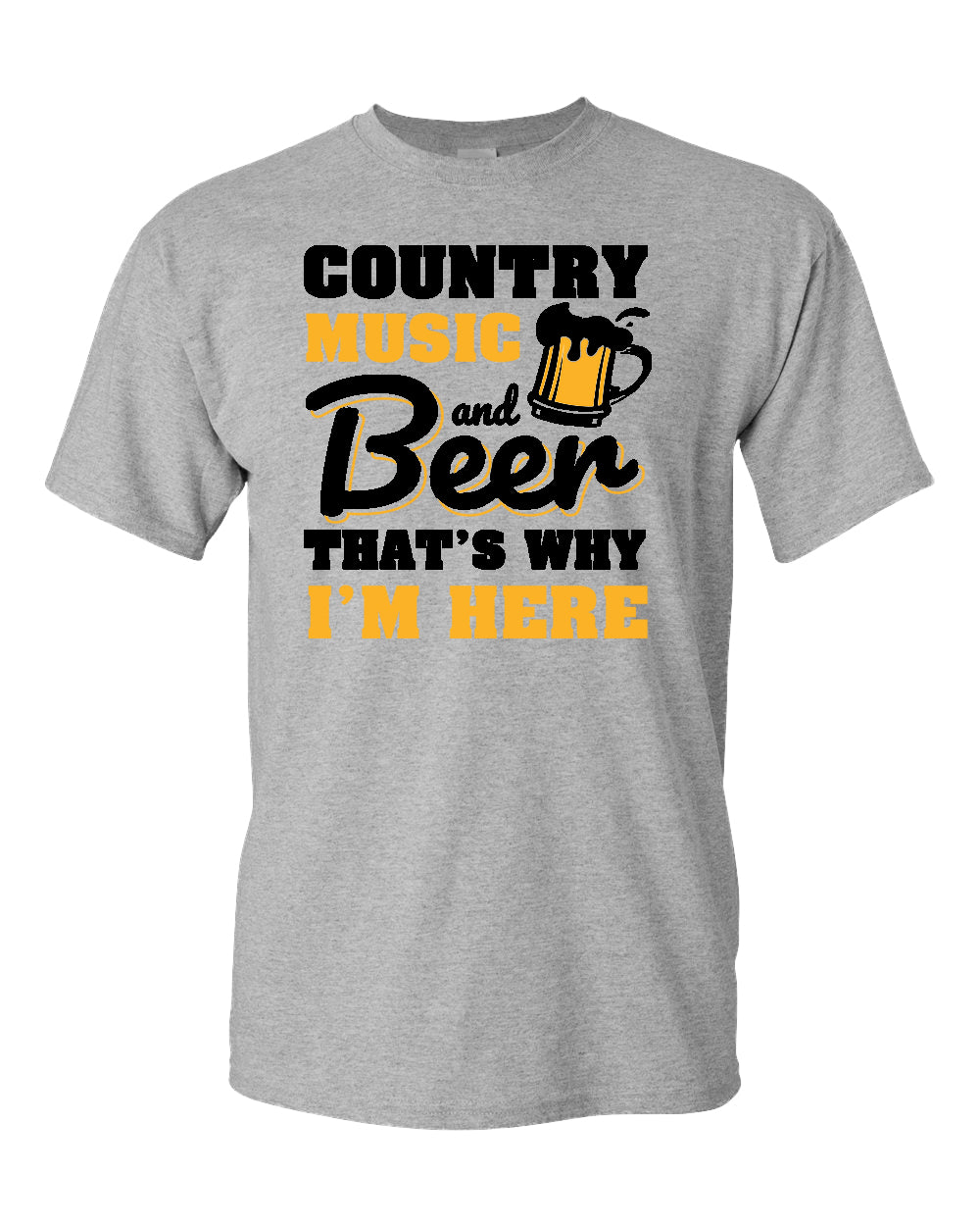 Country music and beer that's why i'm here t-shirt, beer tees, music tees - Fivestartees