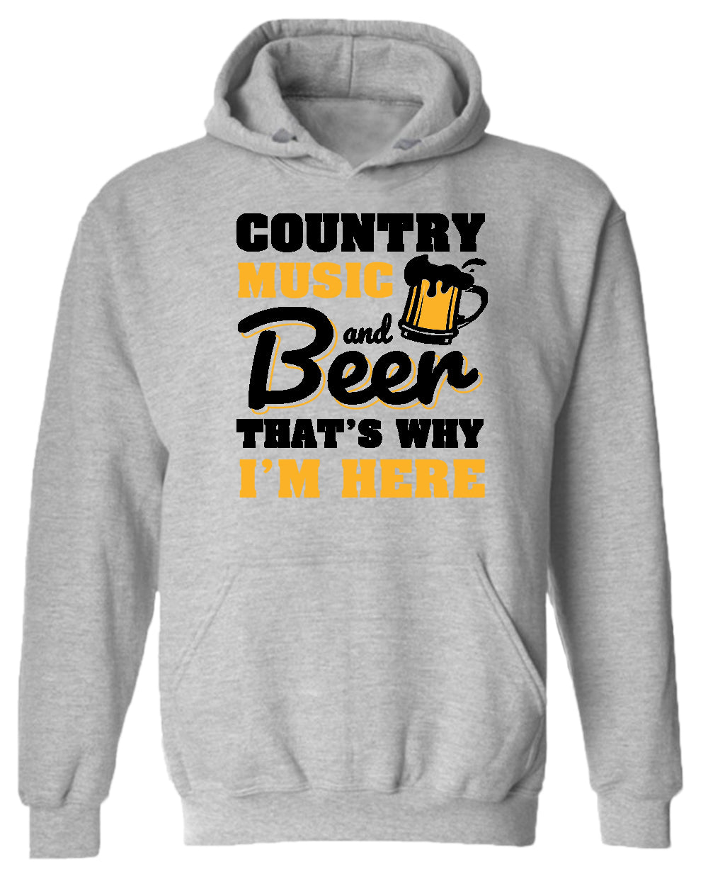 Country music and beer that's why i'm here hoodie, beer tees, music hoodies - Fivestartees