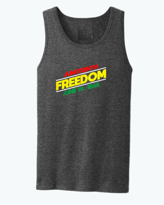 juneteenth freedom tank top dash design - Fivestartees