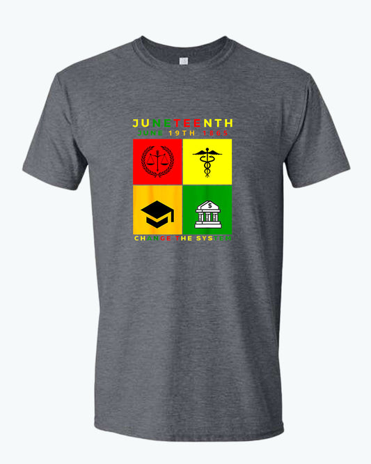 Change the system juneteenth t-shirt - Fivestartees