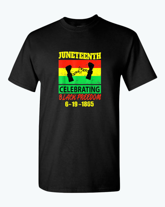 Celebrating black freedom t-shirt - Fivestartees