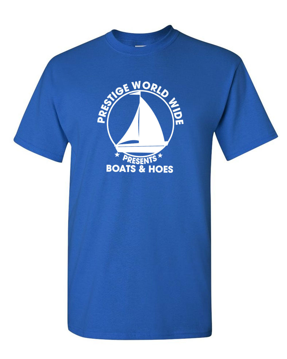 Prestige Worldwide T-Shirt Funny Boats and H*Es Graphic Humor Tee, 3X / White