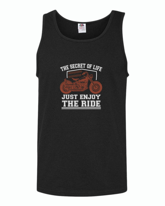 The secret of life, just enjoy the ride tank top - Fivestartees