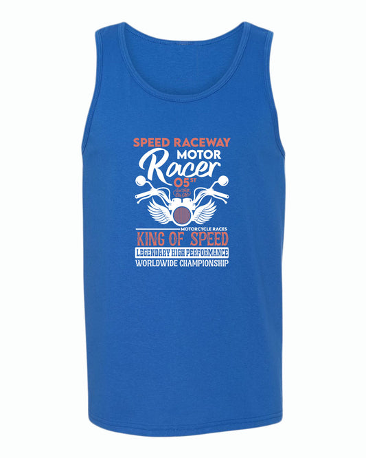 Speed raceway motor racer motorcycle tank top - Fivestartees