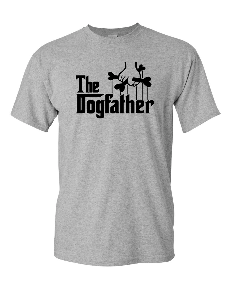 The Dogfather T-shirt Funny Cute Dog Father Tee Owner Pet Doggo Pup Fun Humor T-Shirt - Fivestartees