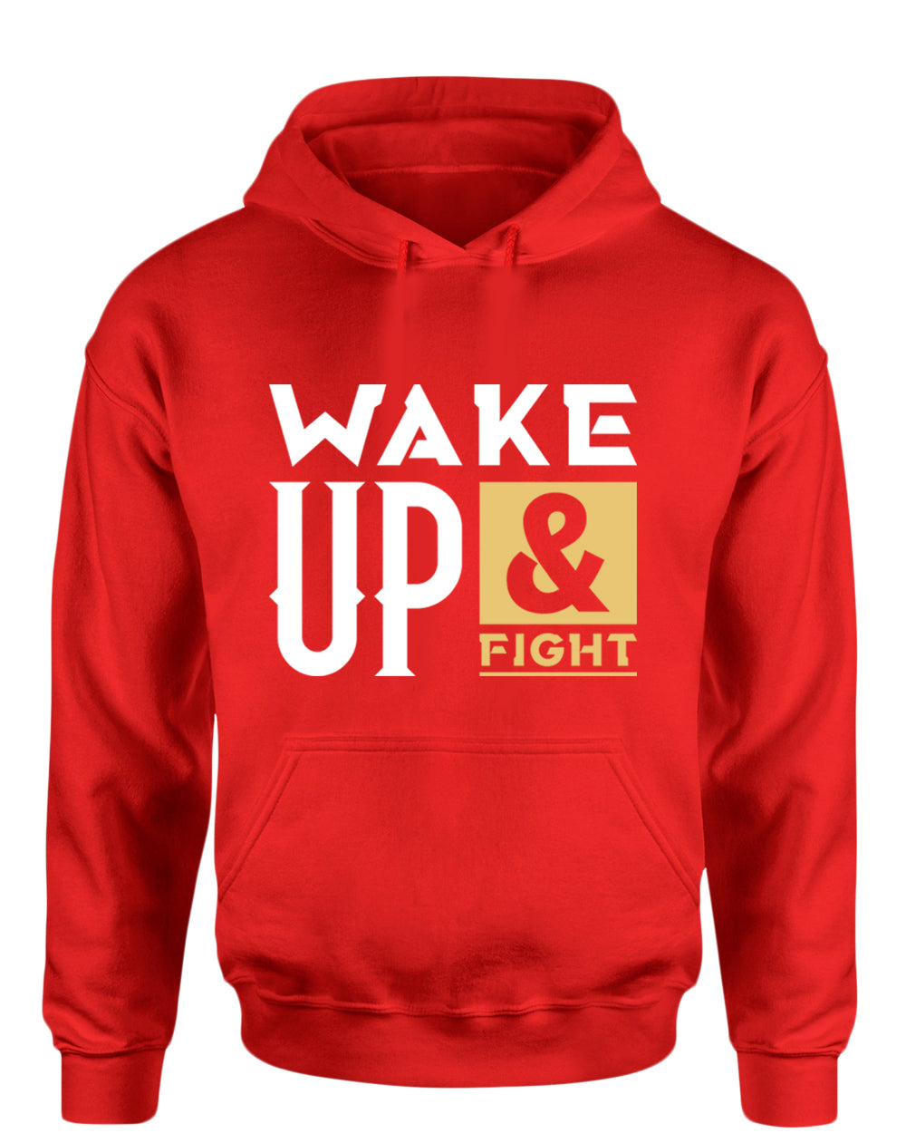 Wake up and fight hoodie, motivational hoodie, inspirational hoodies, casual hoodies - Fivestartees